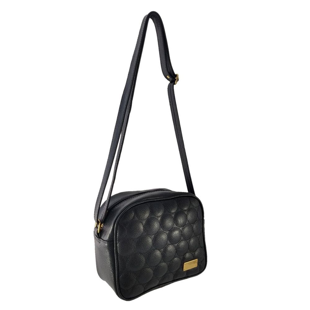 Bolsa Transversal Topgrife Couro Preto