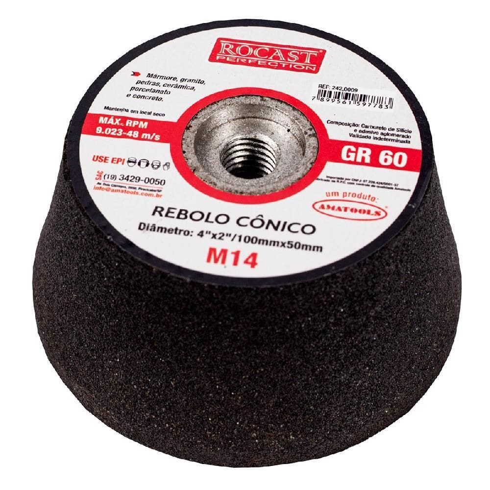 Rebolo Cônico 4 X 2 - Gr 60 242,0009 - Rocast