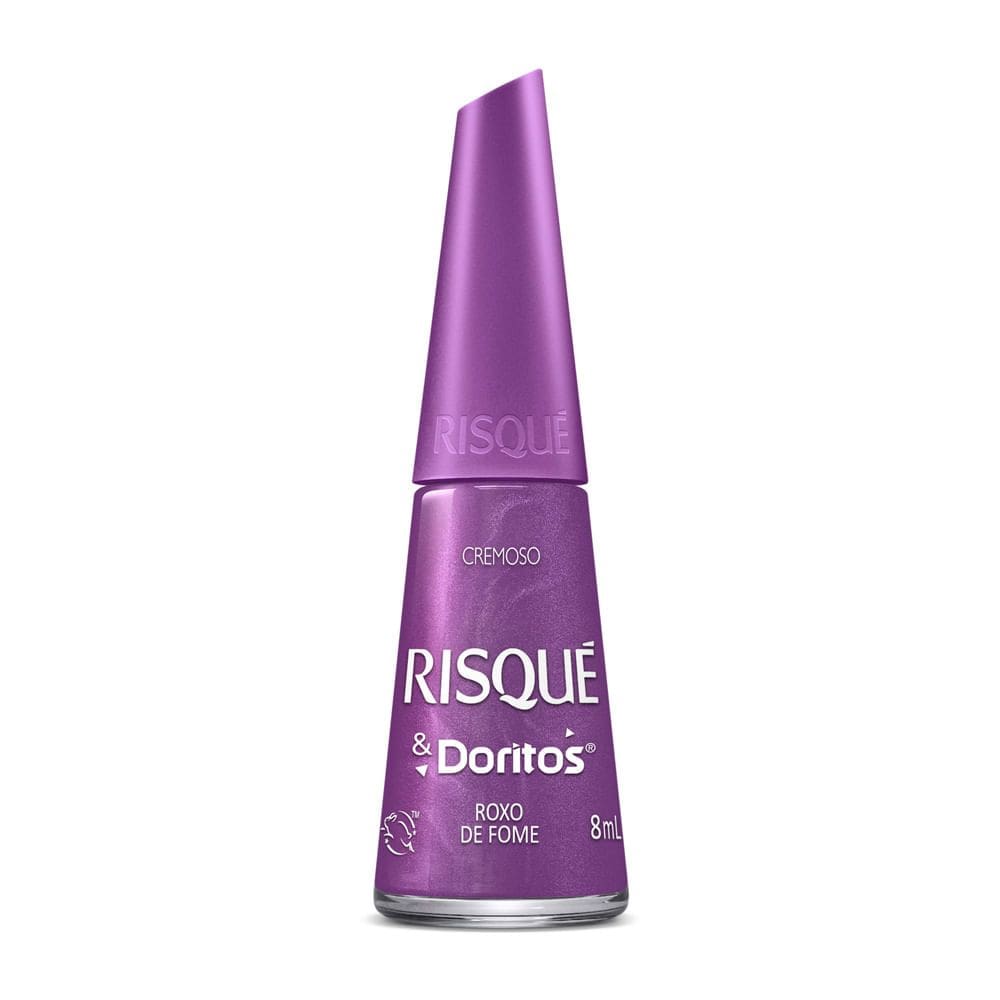 Esmalte Risqué e Doritos Cremoso Cor Roxo de Fome 8ml