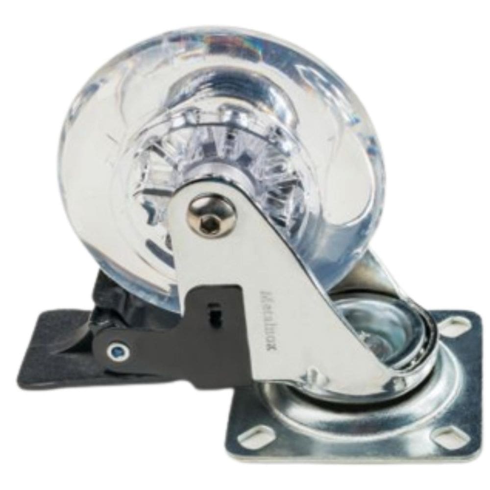 Rodizio Rodinhas Móveis 50Mm Silicone Gel Com Freio