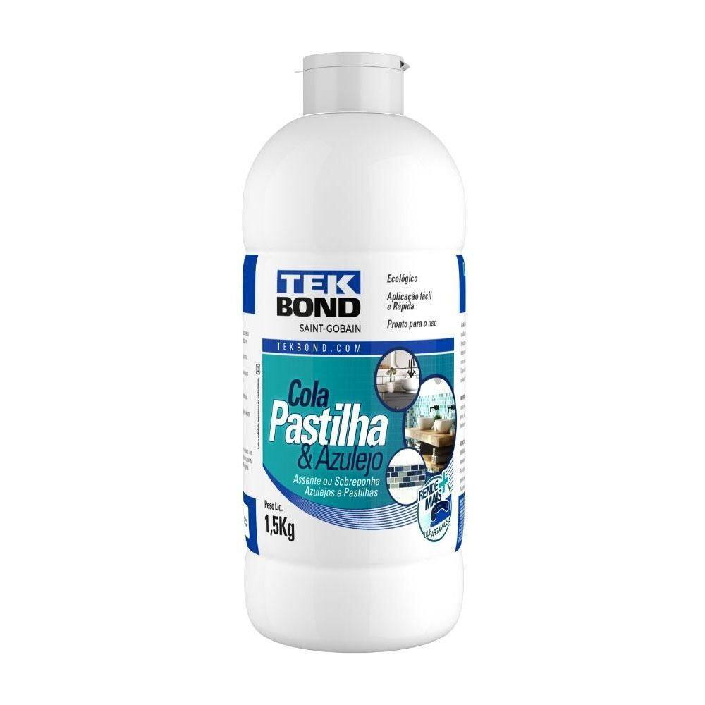 Cola Para Pastilha Azulejo Ladrilho Cerâmica 1,5Kg Tek Bond