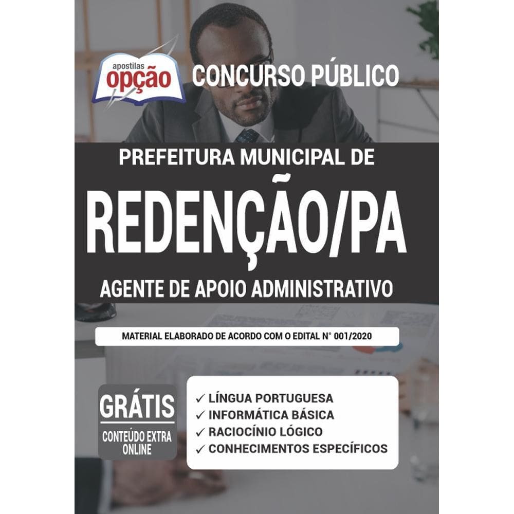 Apostila Concurso Redenção Pa Agente De Apoio Administrativo