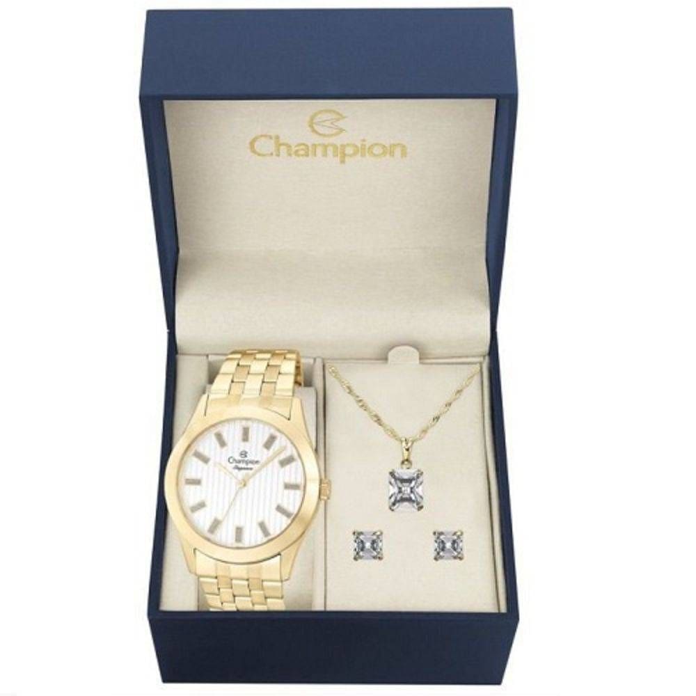 Relógio Feminino Champion CN26706W - Metal/Aço - 5 Atm