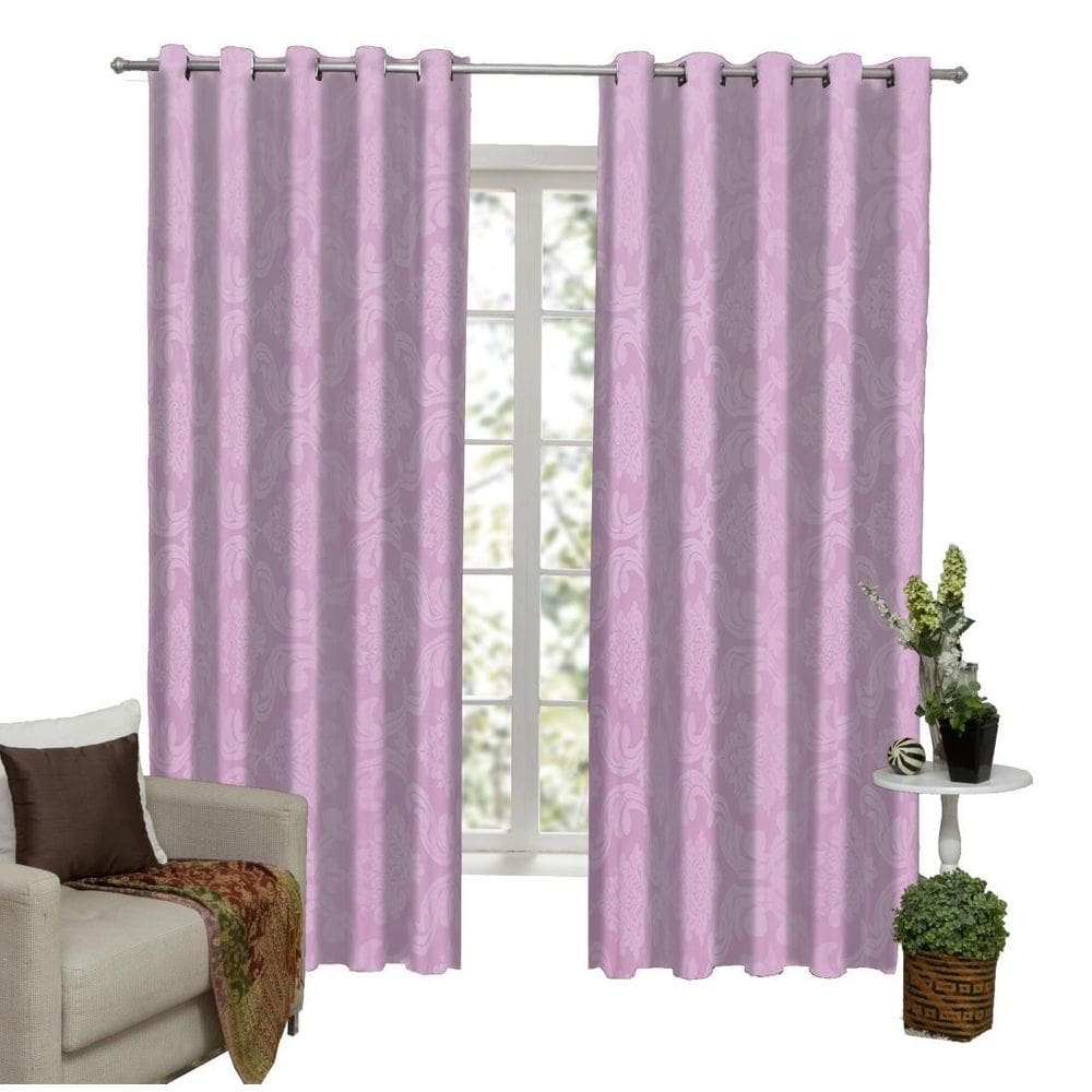 Cortina Tecido Jacquard Semi Blackout 4M X 2,60M - Rosa Rosé