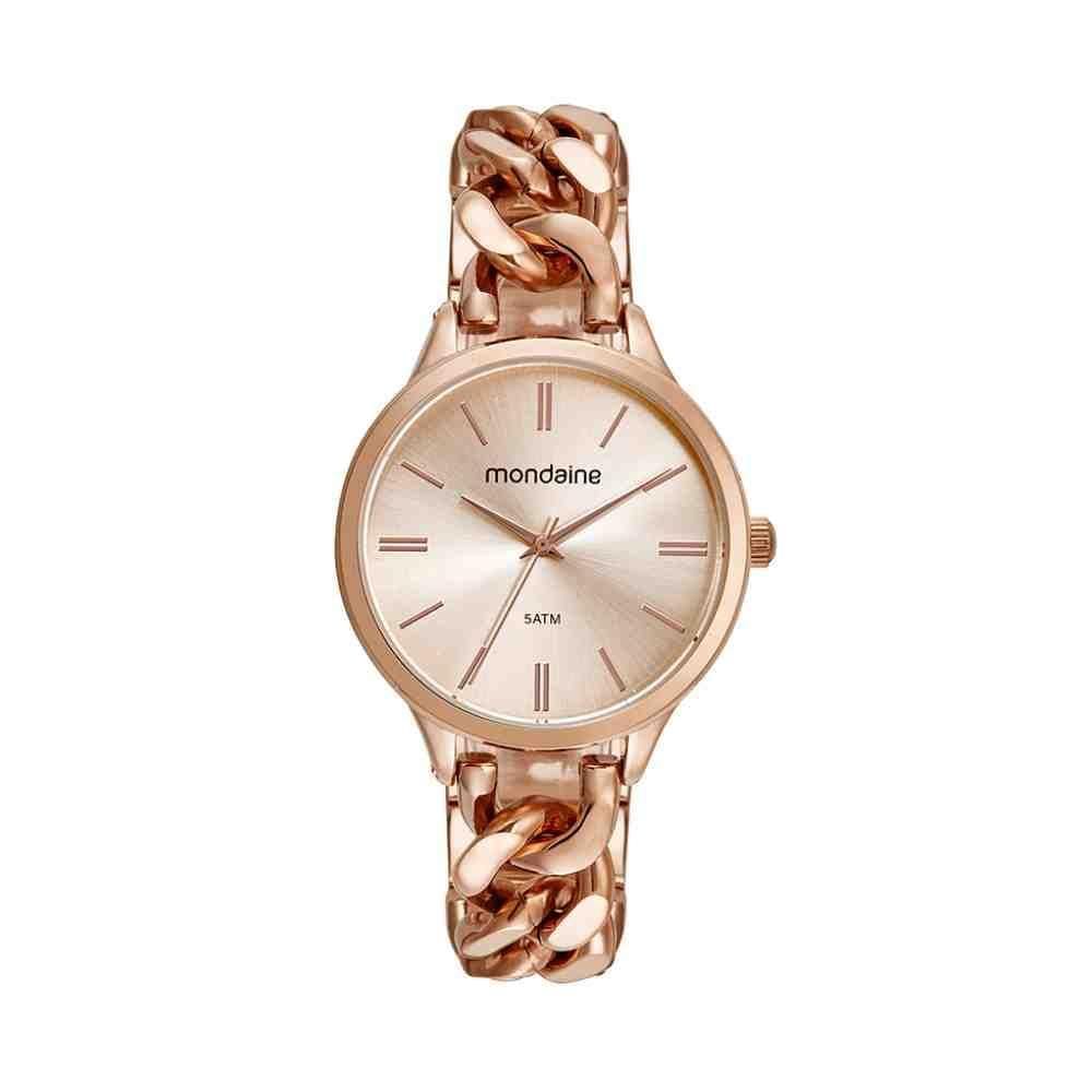 Relógio Mondaine Rose Feminino Aço 32591LPMVRM3 - 5ATM