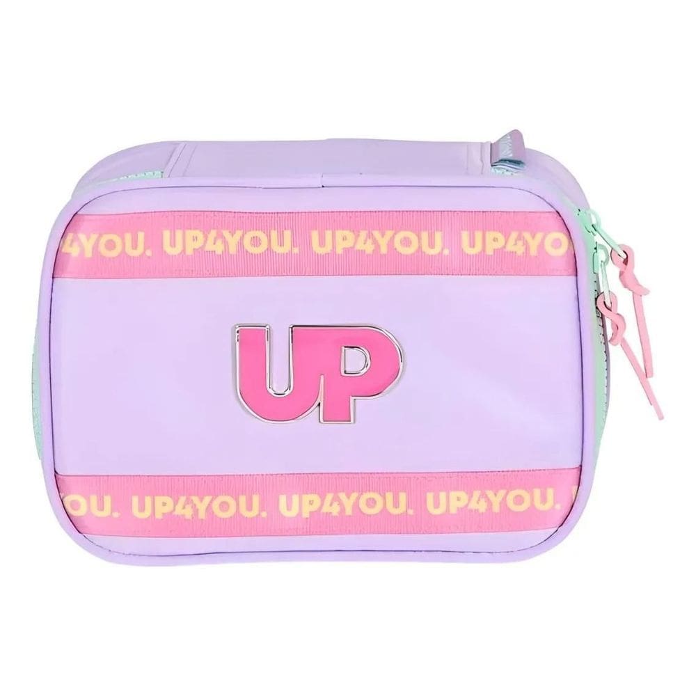 Estojo Box Escolar Infantil Lilas Up4you - Luxcel