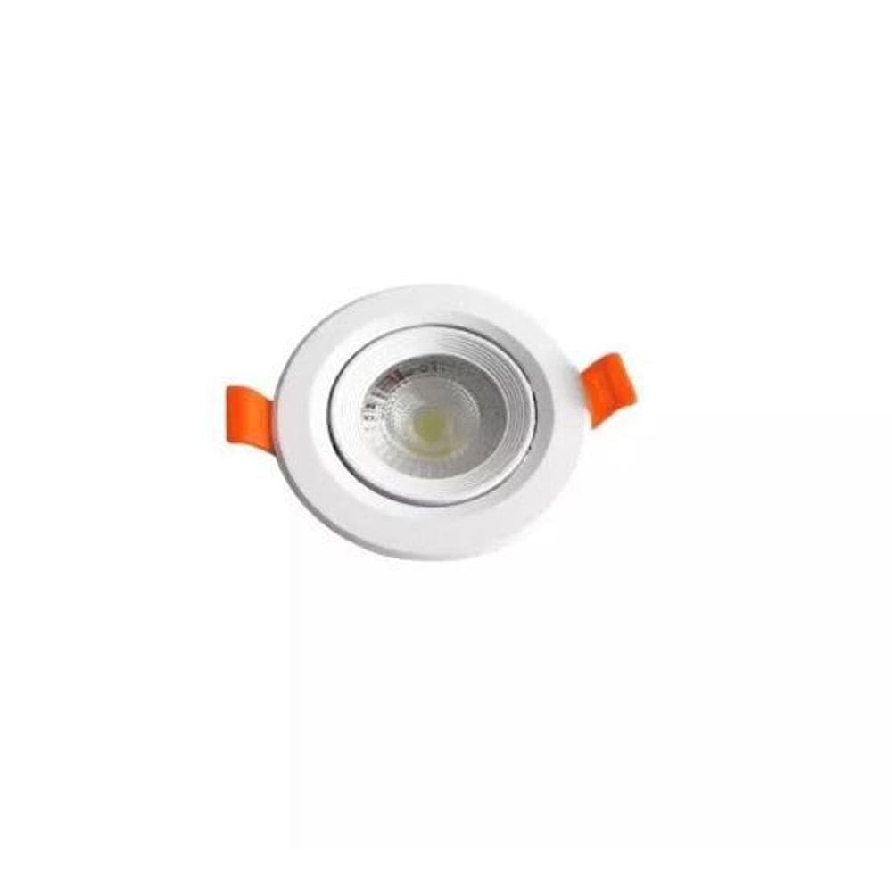 Spot Super Led 7W Lampada Redonda - 2700K Branco Quente