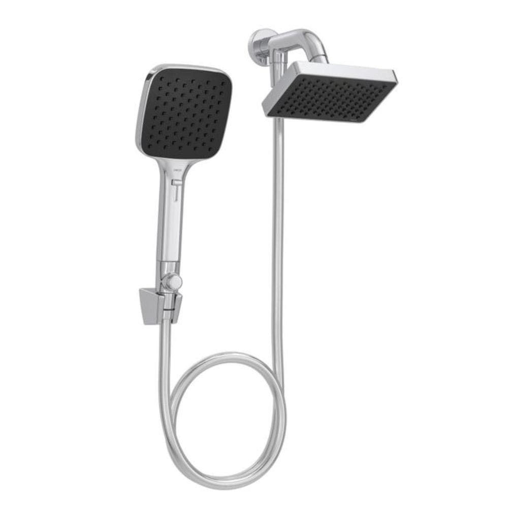 Chuveiro Retangular com Desviador Flex Moderno Diâmetro 15cm Bitola 1/2 DN15 Deca