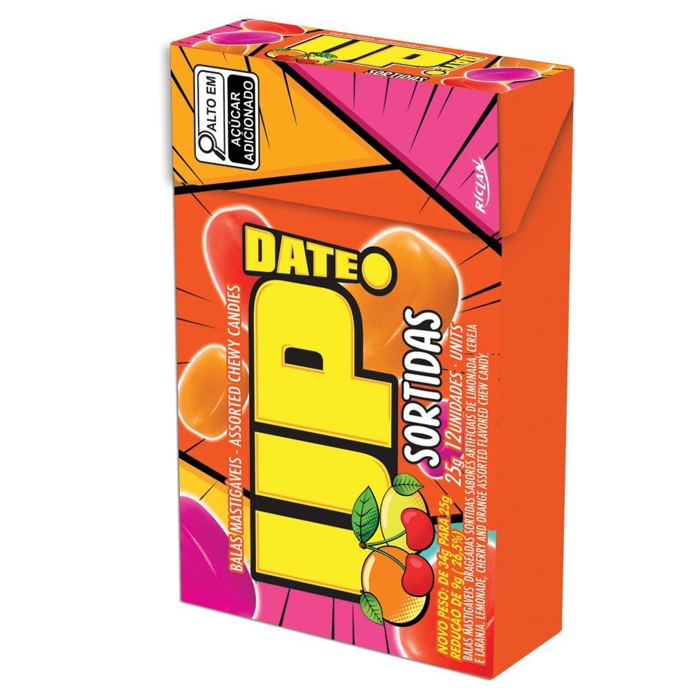 Balas Mastigáveis Up Date Frutas 25g