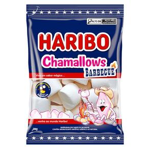 Balas Haribo Chamallows Barbecue Sabor Baunilha 70g
