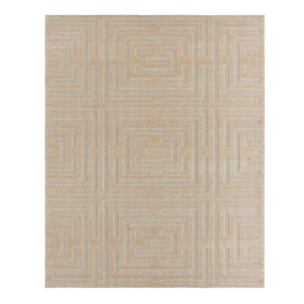 Tapete Para Sala Realce Eden 60 Areia 3,00x4,00m