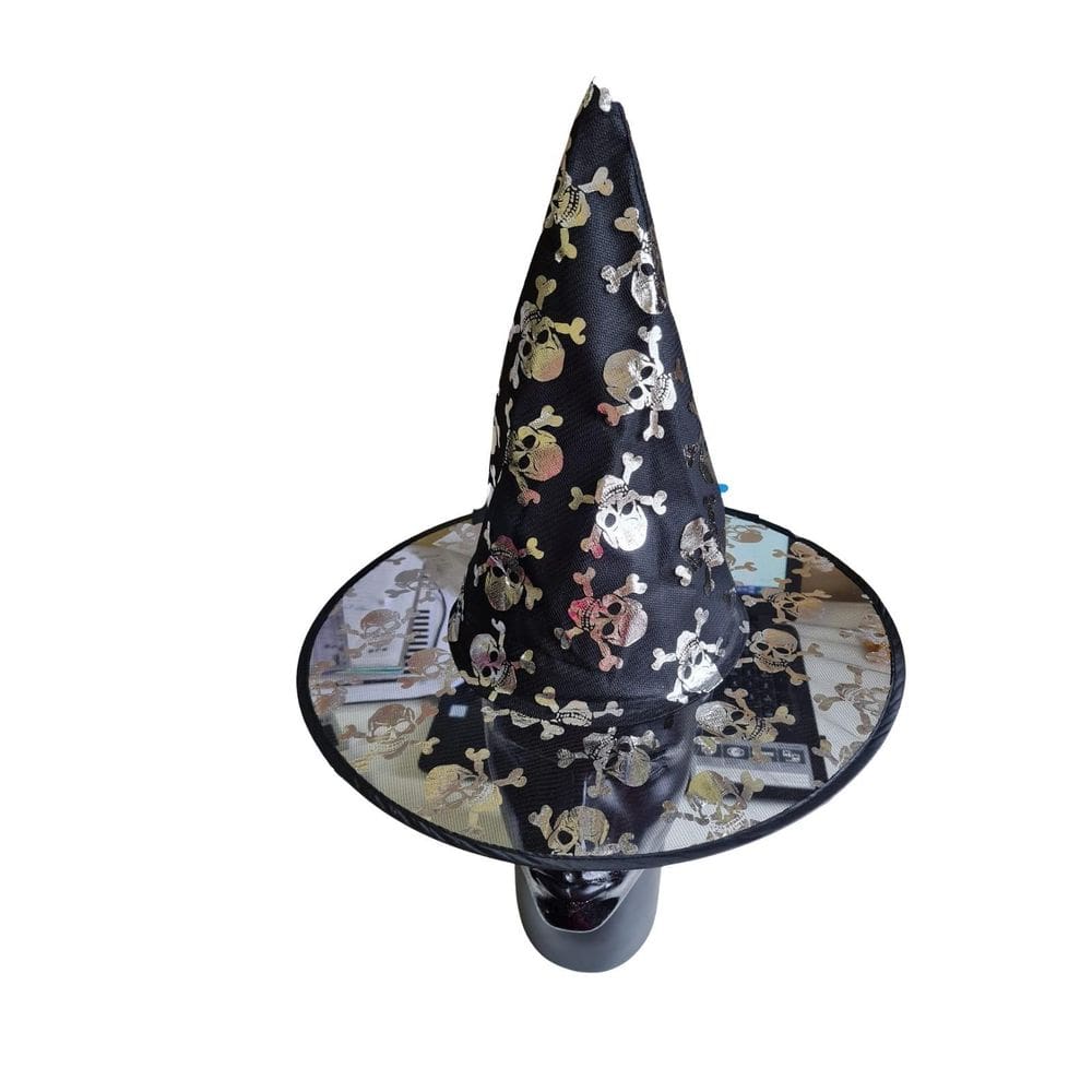 Chapéu De Bruxa Transparente Halloween Infantil/ Adulto- 2Un
