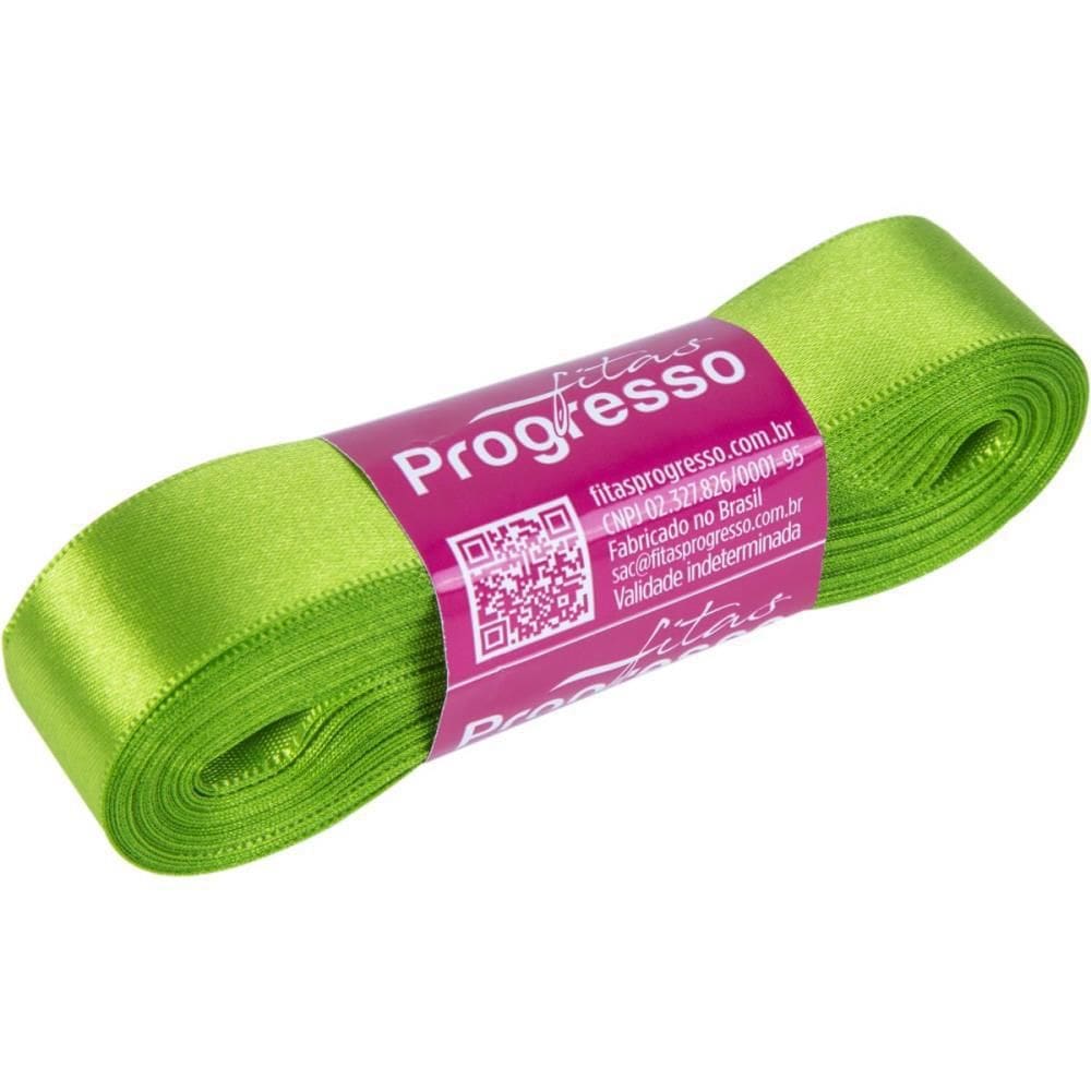 Fita De Cetim 22Mm 10M. Verde Folha 677