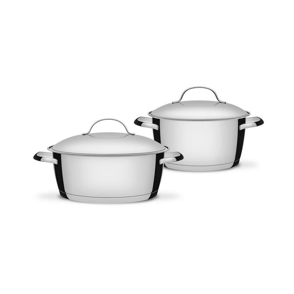 Caçarolas Fundo Triplo Allegra 2 Peças 20 E 22 Cm Tramontina