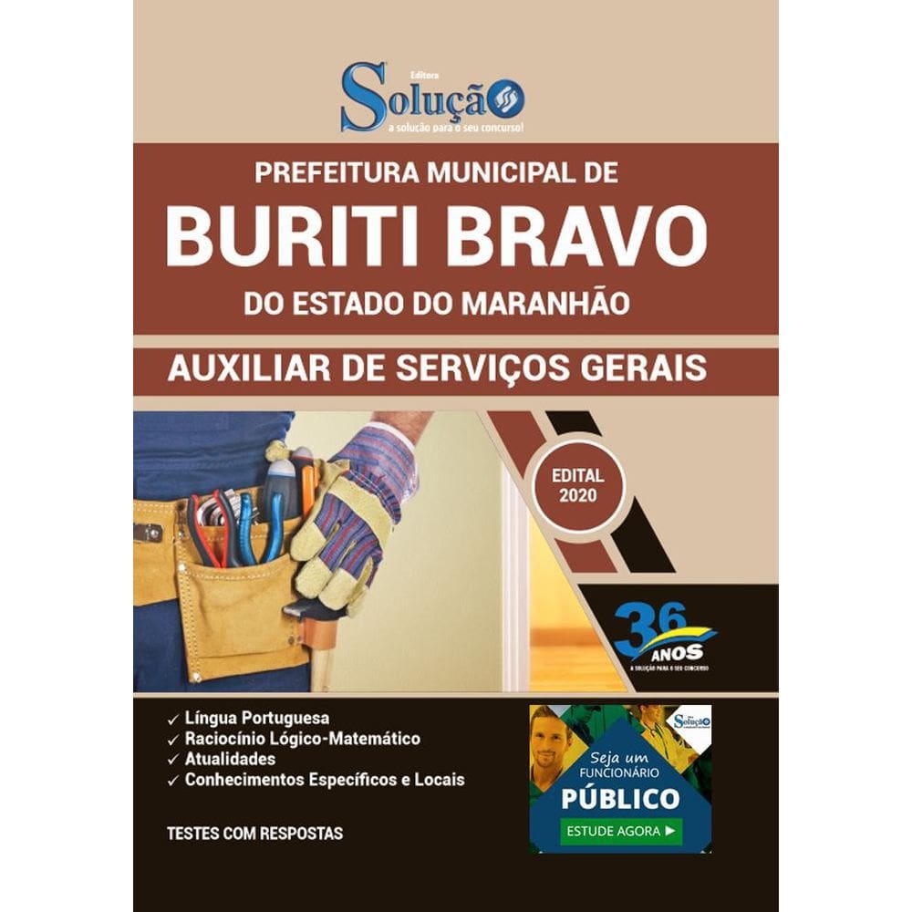 Apostila Prefeitura Buriti Bravo Ma - Auxiliar De Serviços