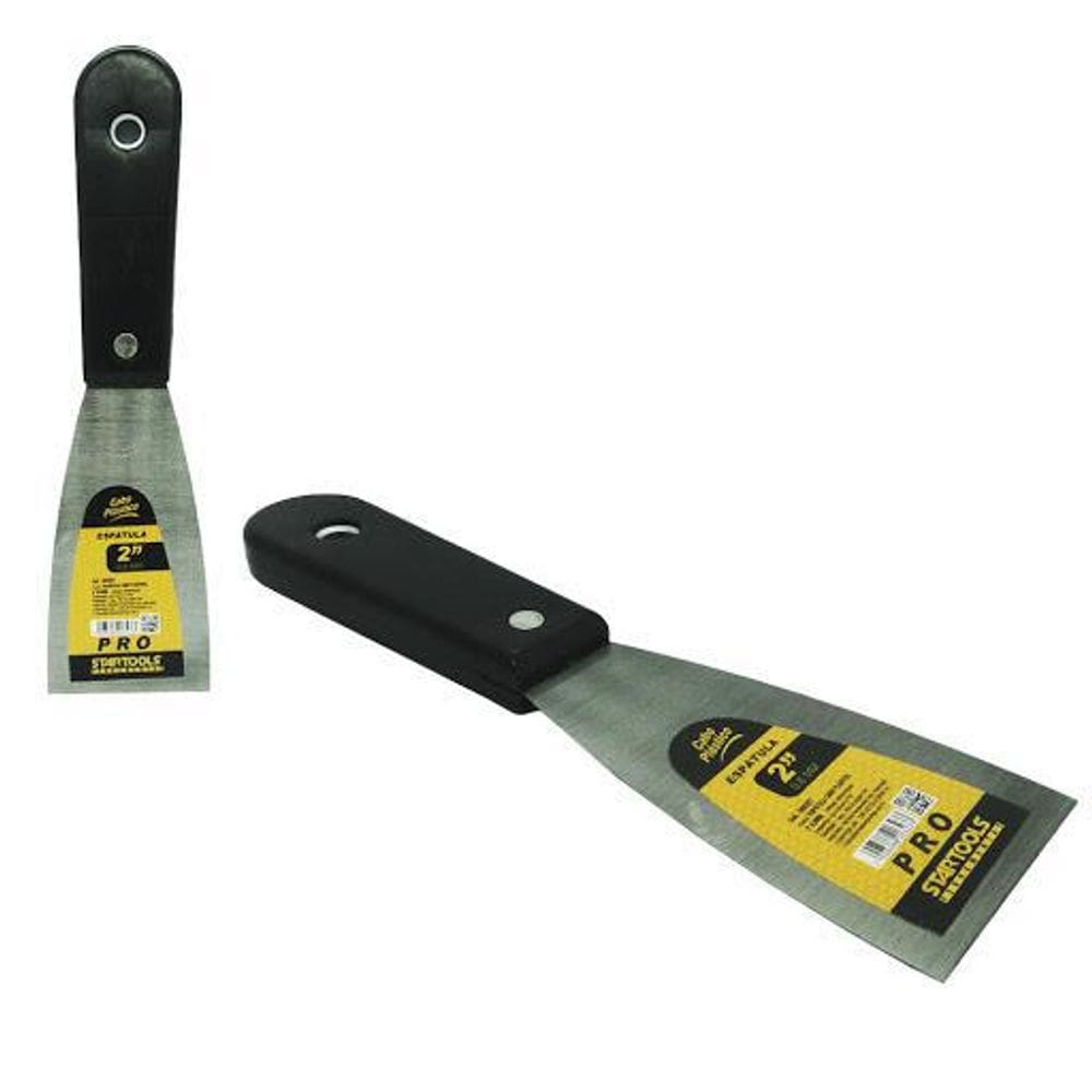 Espátula De Metal Cabo Plástico Preto Pro 2`` Startools