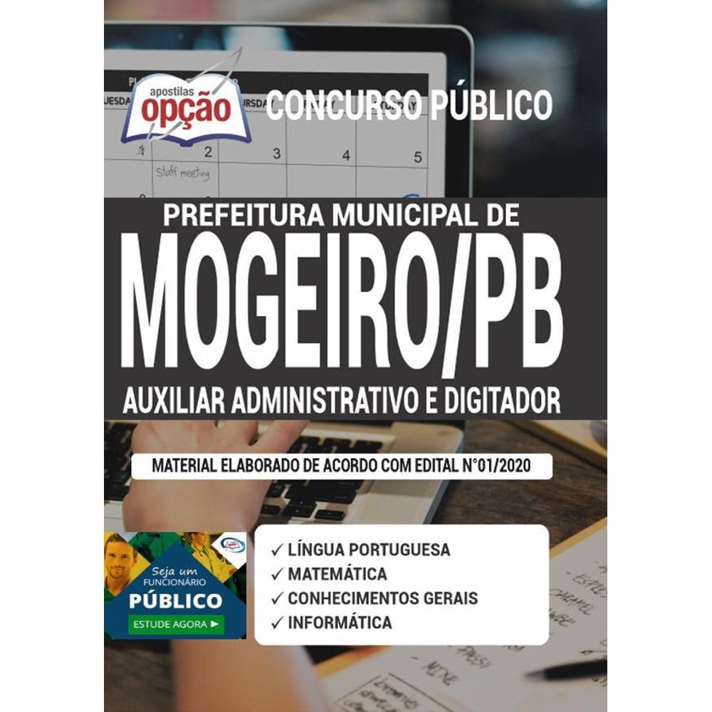 Apostila Mogeiro Pb - Auxiliar Administrativo E Digitador