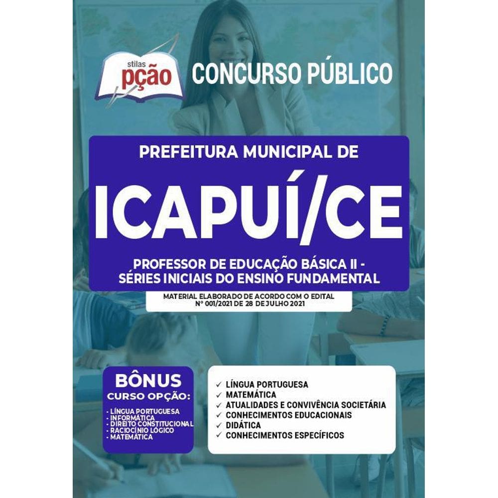 Apostila Icapuí Ce - Professor Peb 2 - Séries Iniciais