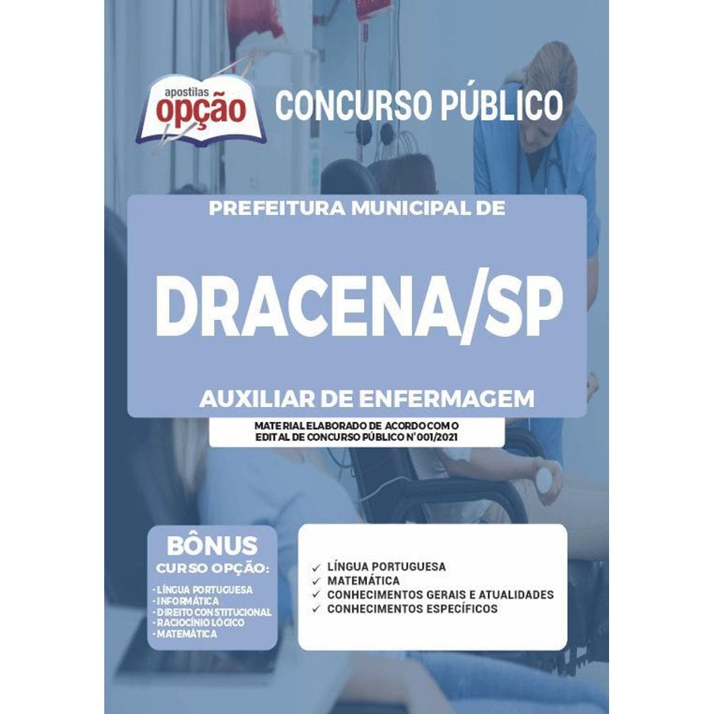 Apostila Prefeitura Dracena Sp - Auxiliar De Enfermagem