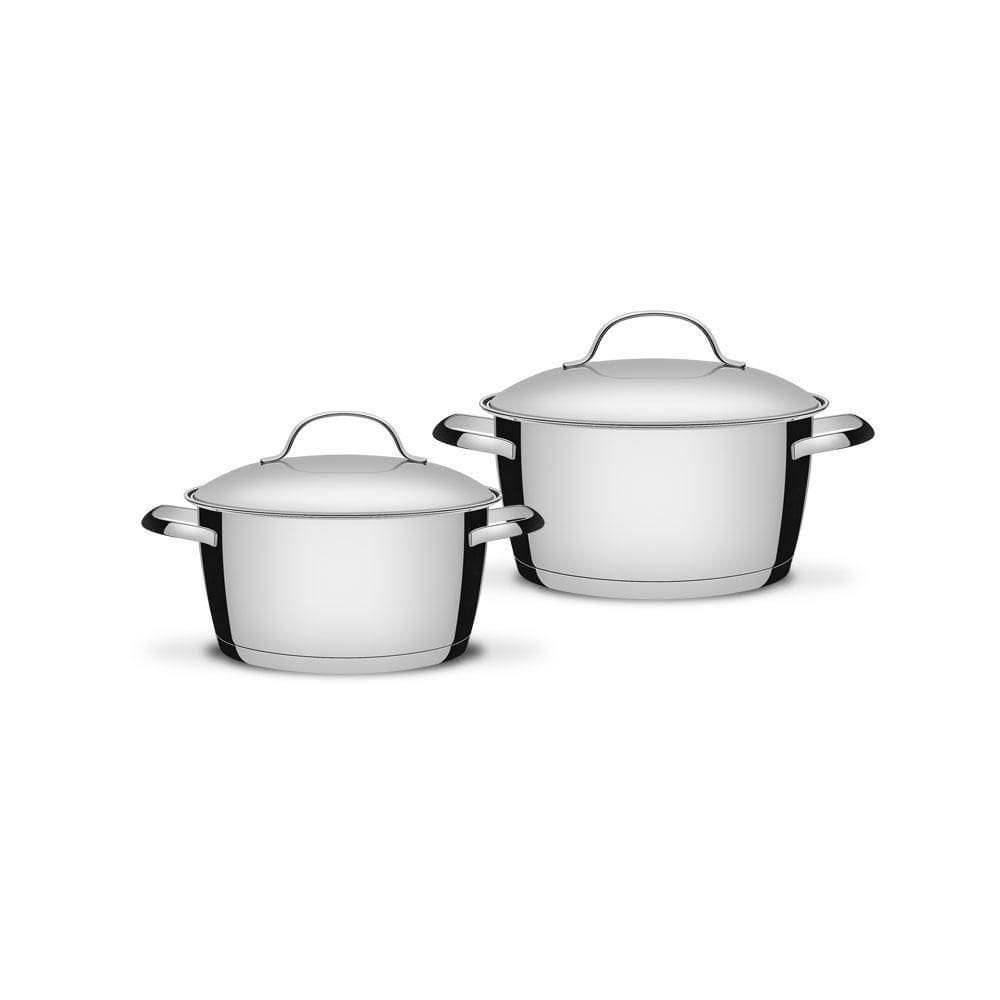 Caçarolas Fundo Triplo Allegra 2 Peças 18 E 20 Cm Tramontina