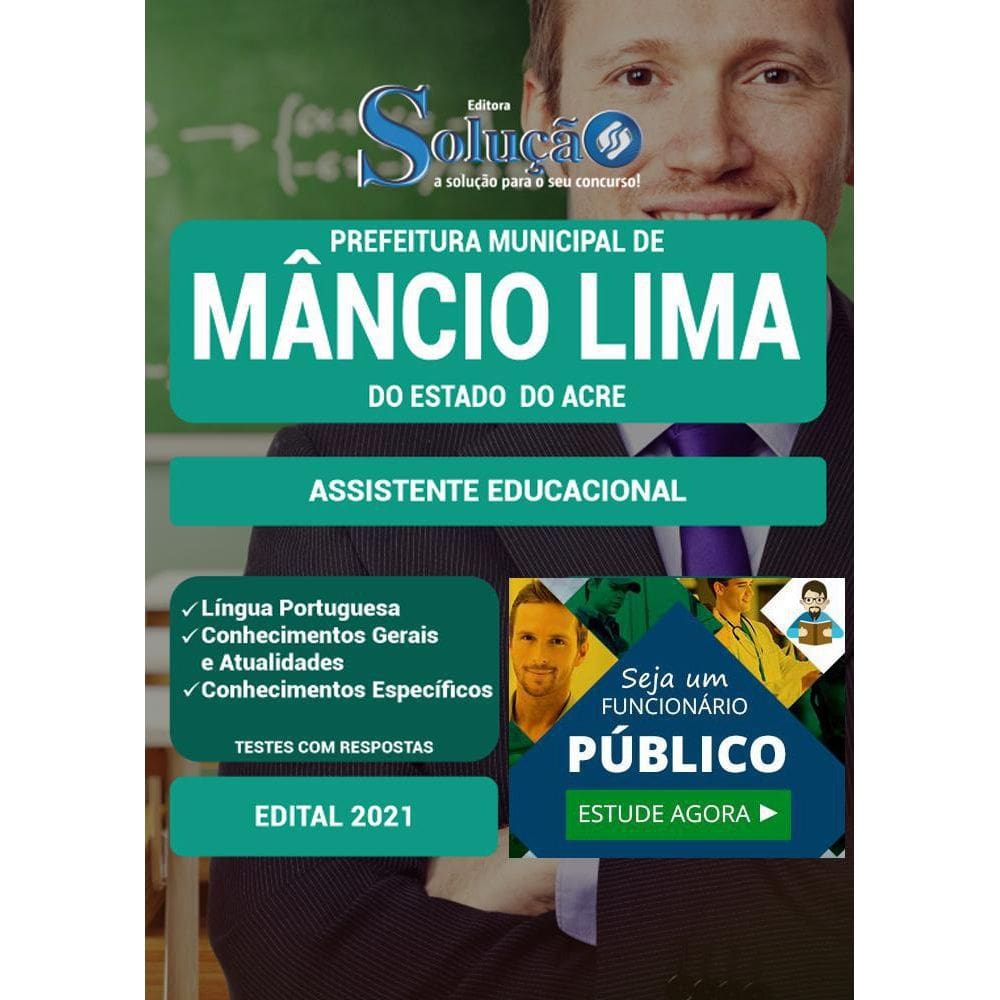 Apostila Prefeitura Mâncio Lima Ac - Assistente Educacional
