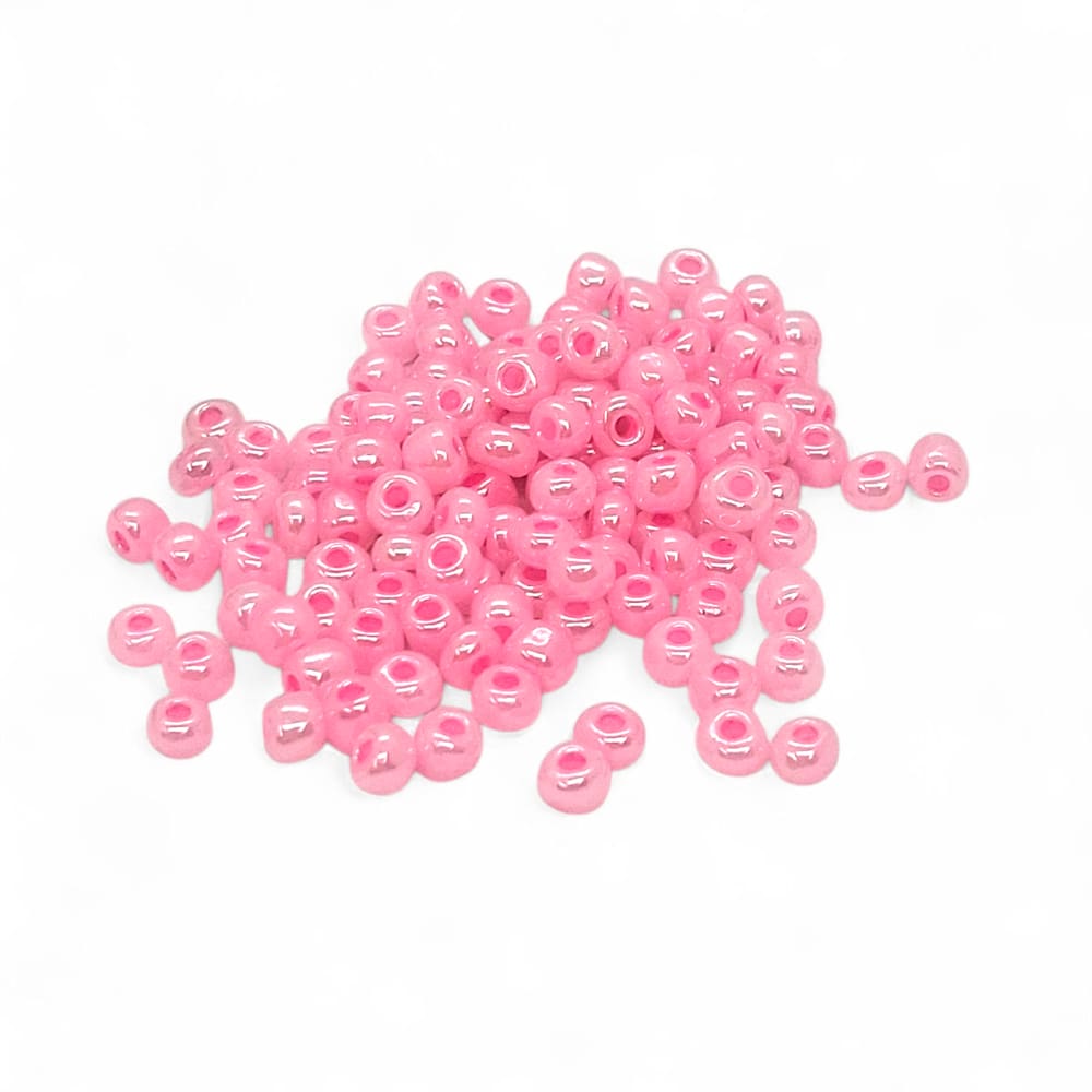Miçanga para Guia Rosa Cintilante Artesanato 4mm de 250g