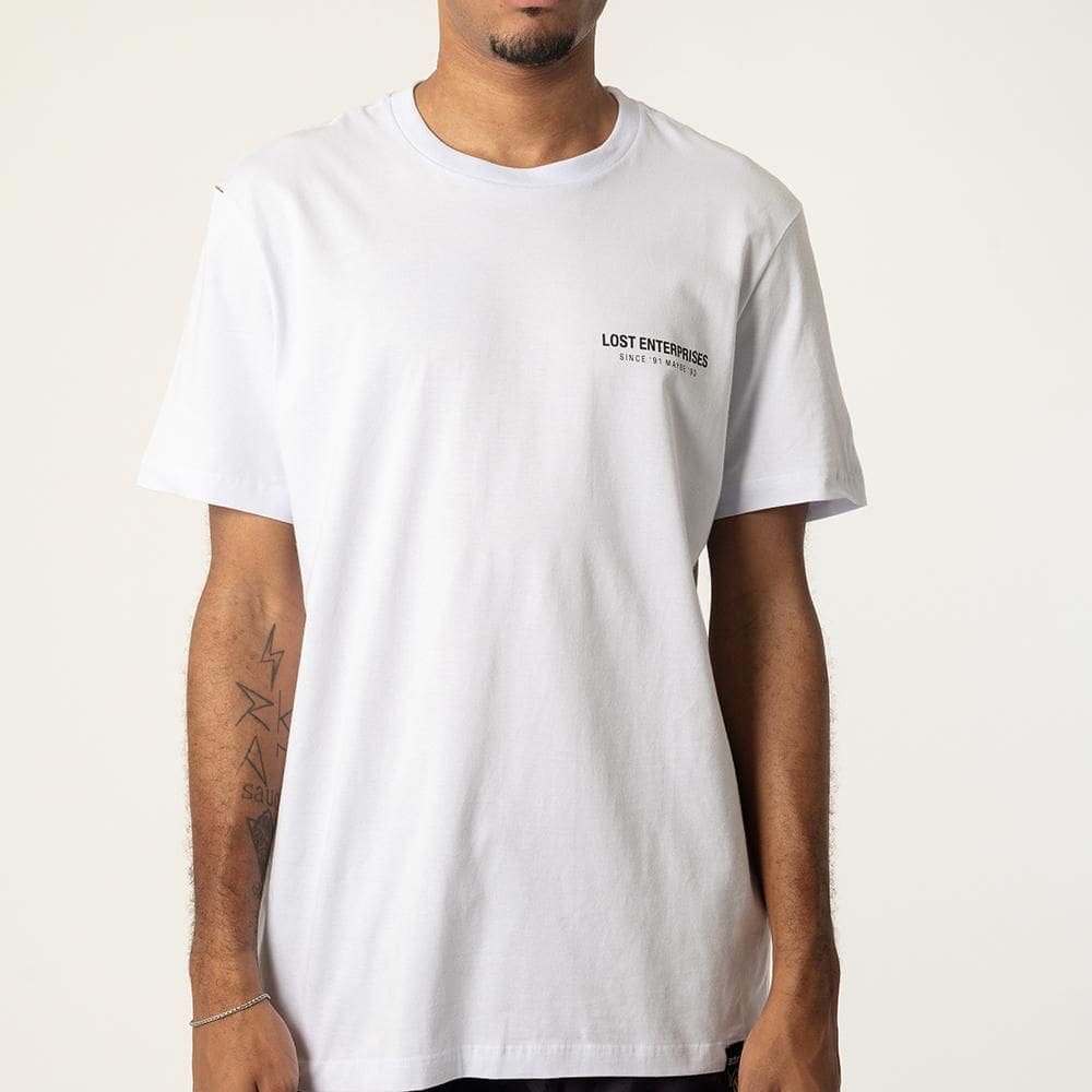 Camiseta Lost Run Color SM26 Masculina Branco