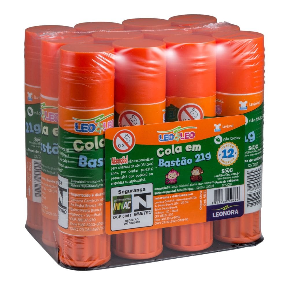 Cola Branca PVA 21g - Colagem Limpa e Secagem Rápida