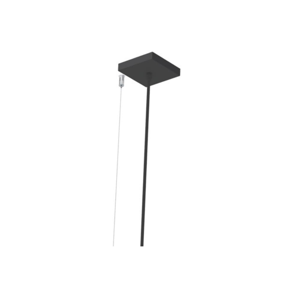 Lustre Pendente Taschibra Vetor Linear Led 35w Bivolt Preta 2700K Quente