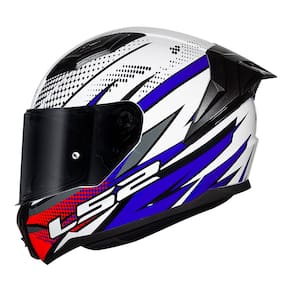 Capacete LS2 FF810 Vigo Flight Branco Azul e Vermelho
