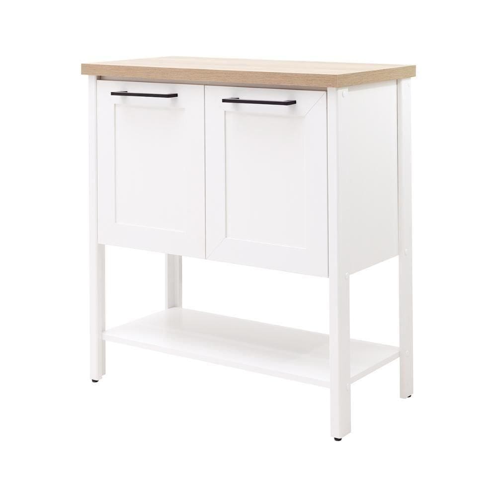 Aparador Buffet Ditália 2 Portas Com Tampo Bn-02 Branco