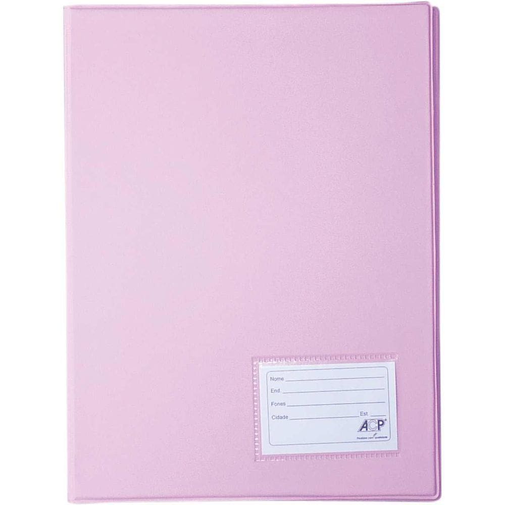 Pasta Catalogo Oficio 50 Env. Finos Rosa 5 Unidades