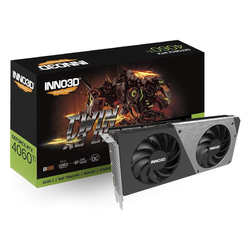 Placa De Video Inno3D Geforce Rtx 4060 Ti 8Gb Twin X2 8Gb