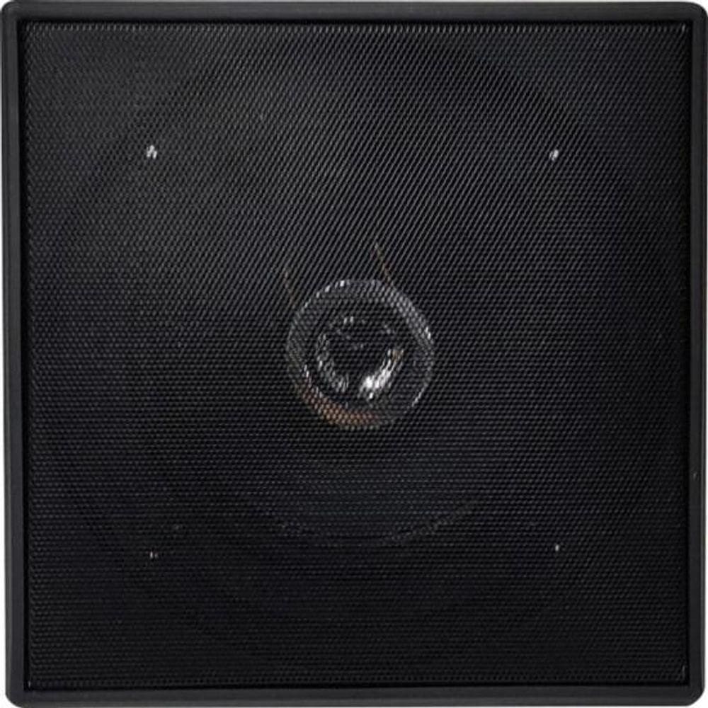 Kit Arandela 6 Leson 2lsquadpt 70w Rms Quadrada Preta - Par / 2 [f002]