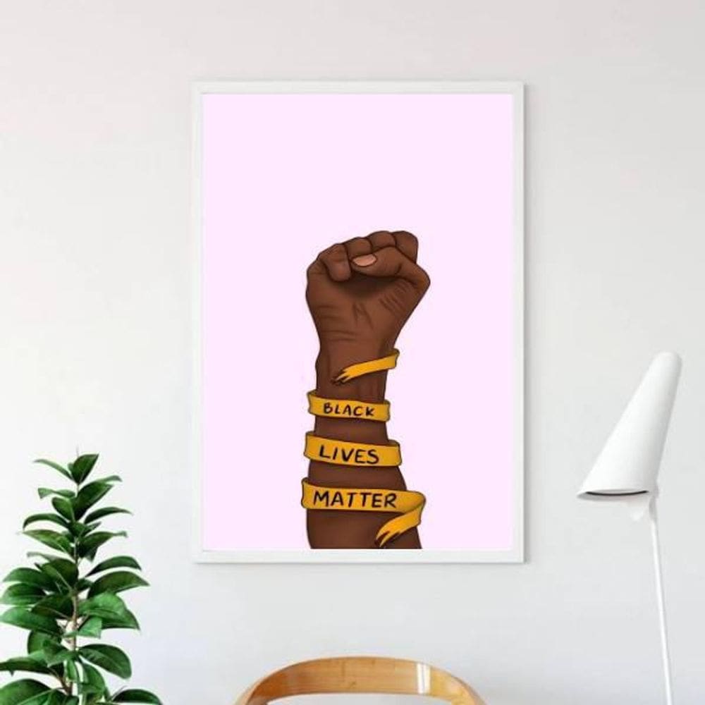 Quadro Black Lives Matter 24X18Cm