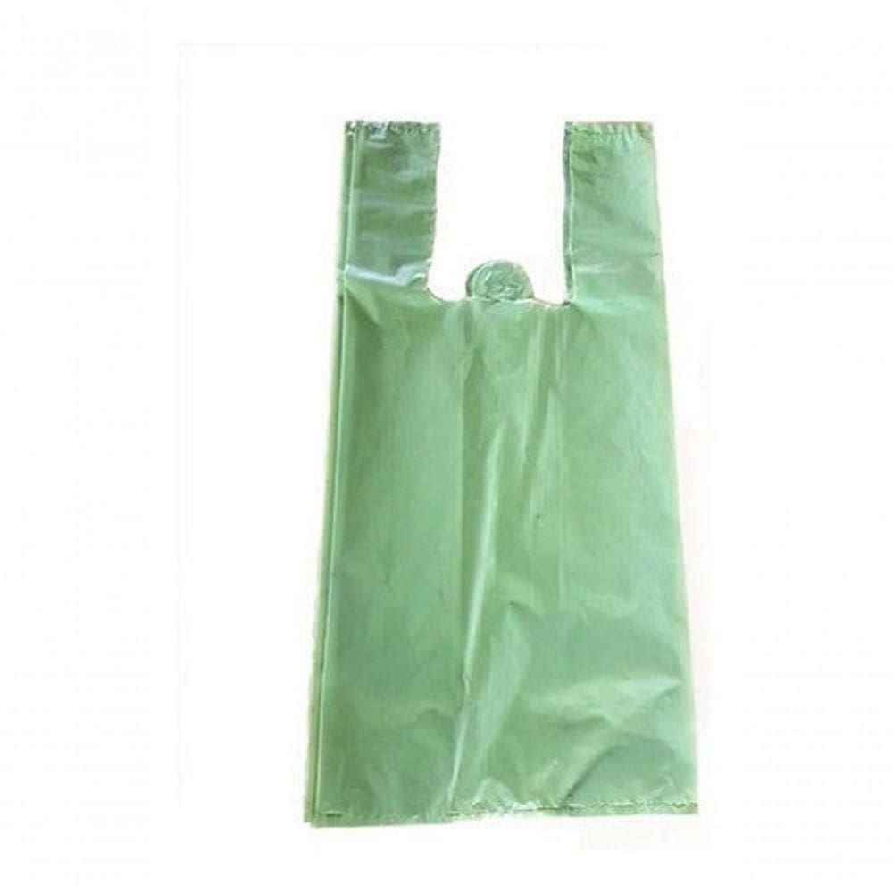 Sacola Plástica Reciclada 40x50 Verde 15kg