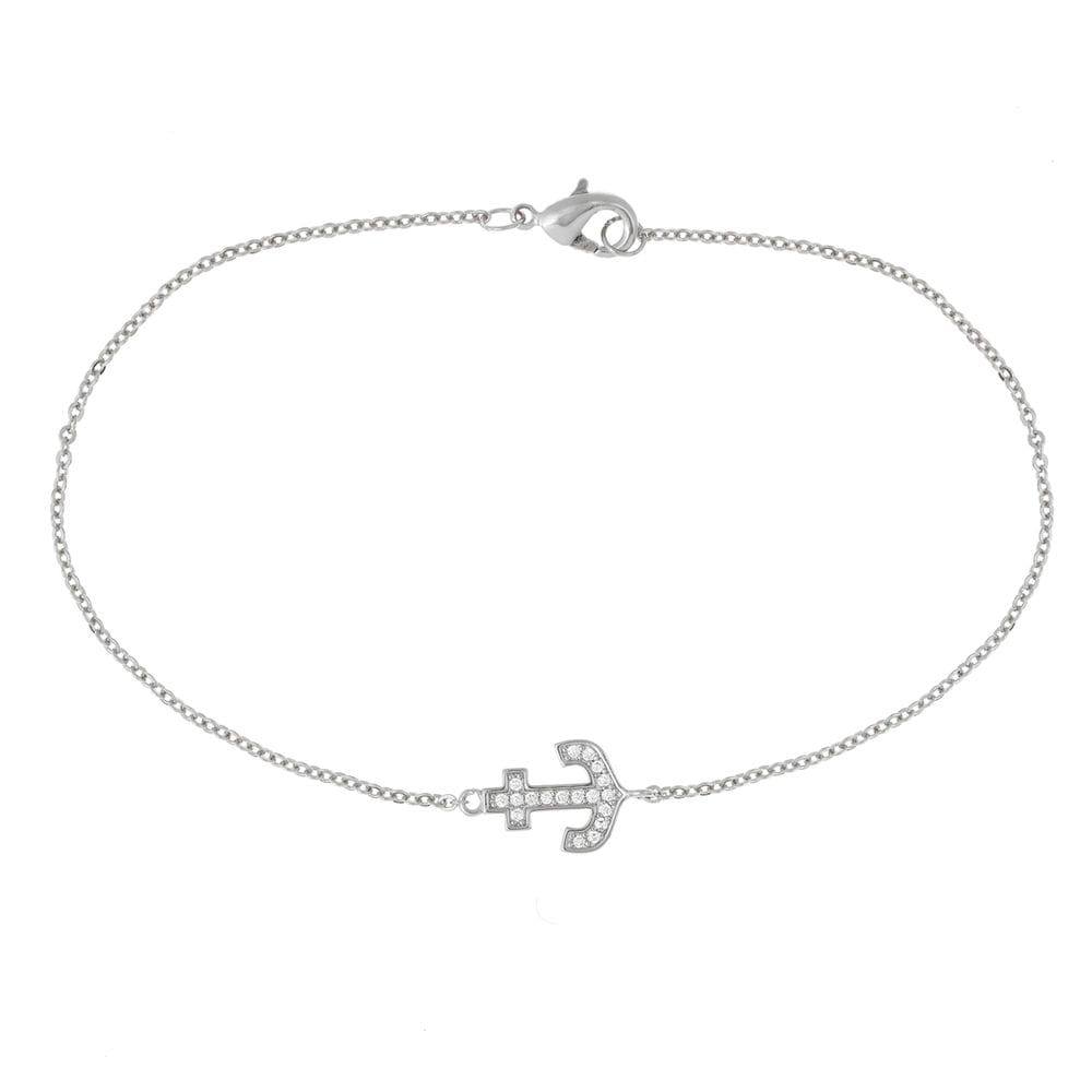 Pulseira ELEGANT CONFETTI Venice banhada a ouro branco 18k CZ