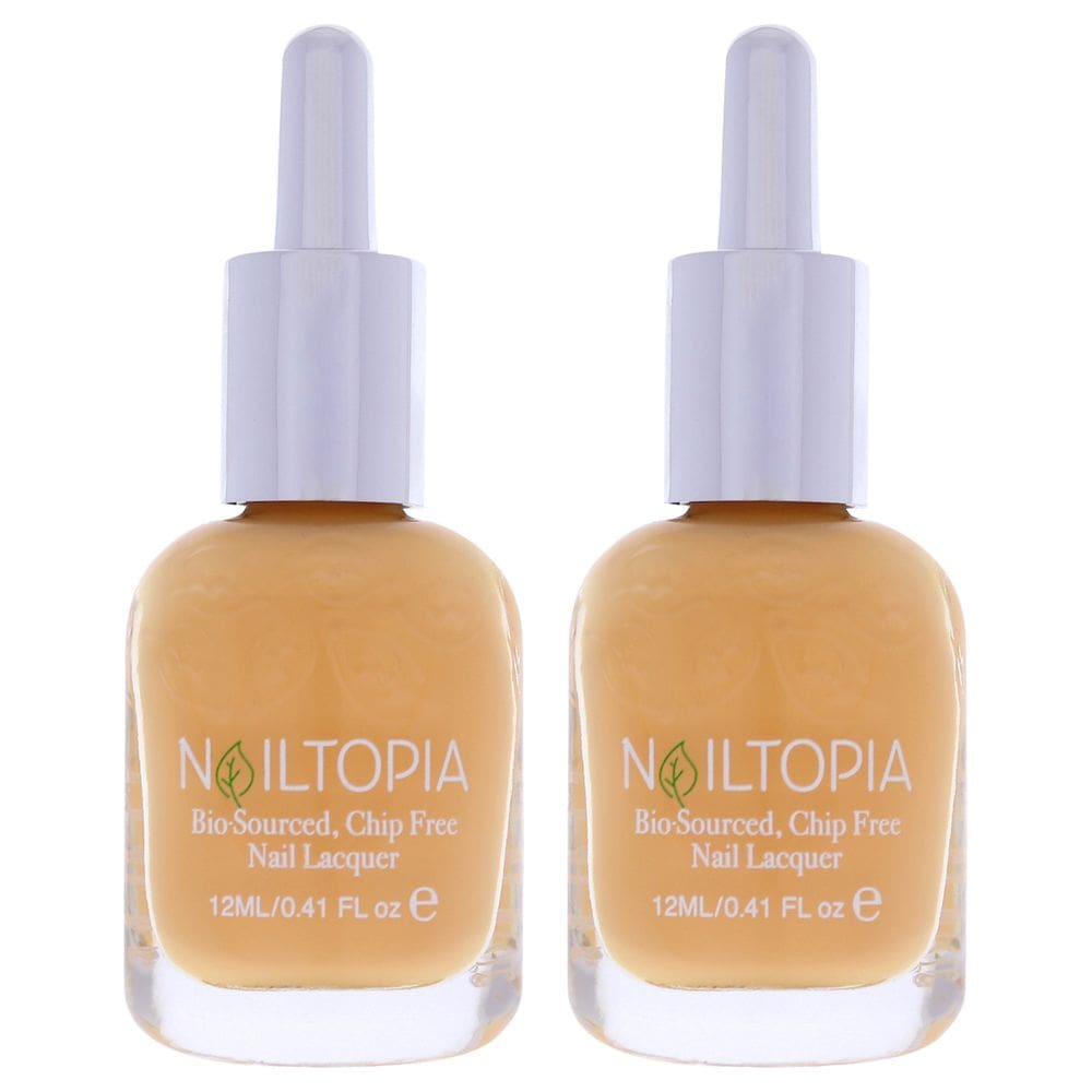 Verniz para unhas Nailtopia Just Peachy Bio-Sourced 85%, pacote com 2