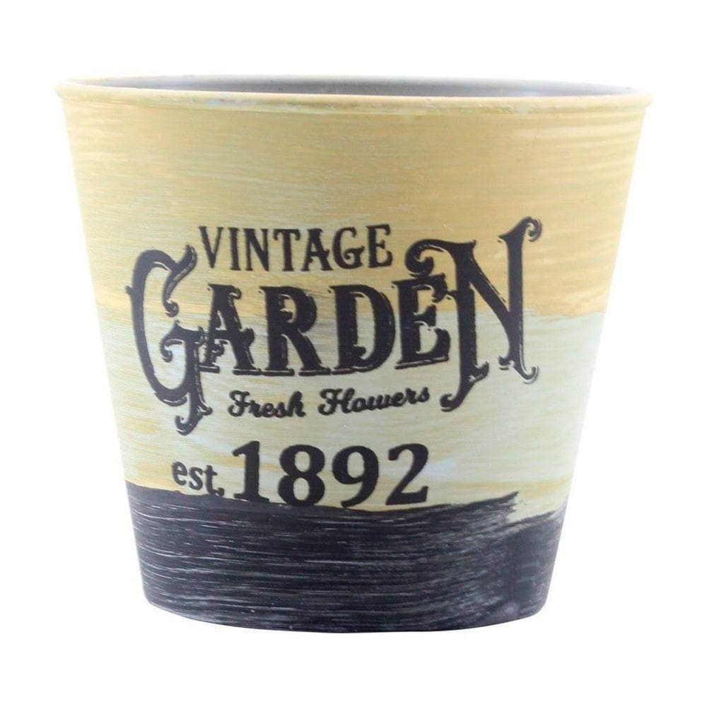 Kit 6 Mini Vasos De Planta Cachepot Estampados Decorados 11cm