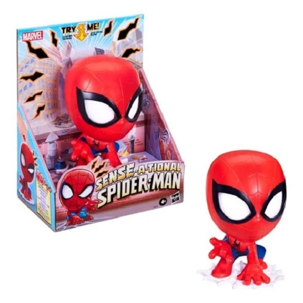 Boneco Interativo Spiderman Sense-A-Tional Com Som e Luz – 40 frases e Olhos Expressivos - Hasbro
