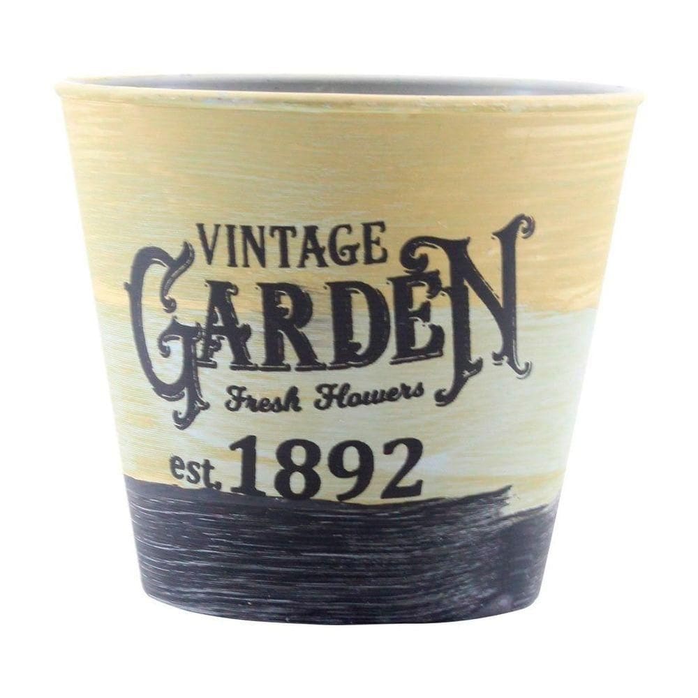 Kit 10 Mini Vasos De Planta Cachepot Estampados Decorados 11cm