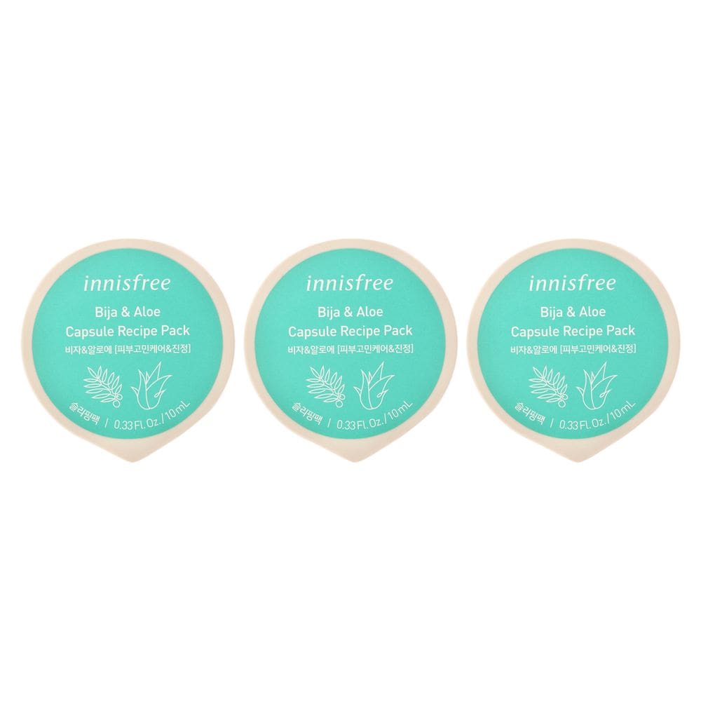 Pacote de receitas de máscara e cápsulas Bija and Aloe Innisfree