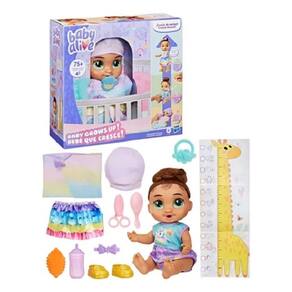 Boneca Baby Alive Sophia Sparkle Grows Up Morena - Cresce de Verdade, Primeiro Dente, 75 Sons e Frases em Portugues - Ha