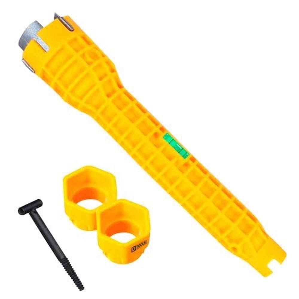 Chave Lavatório Multifuncional Alumínio E Abs - Dtools - 3 Cabeças Intercambiáveis