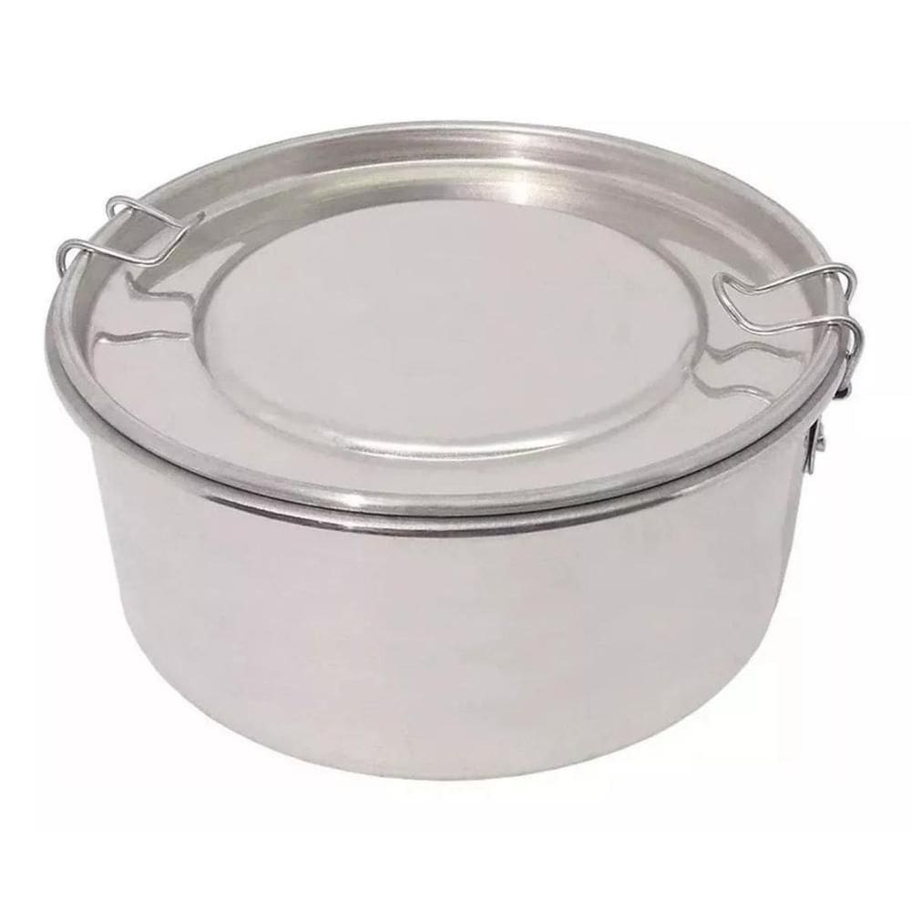 Marmita Redonda Número 14 Alumínio Trava Auri Branco 850Ml