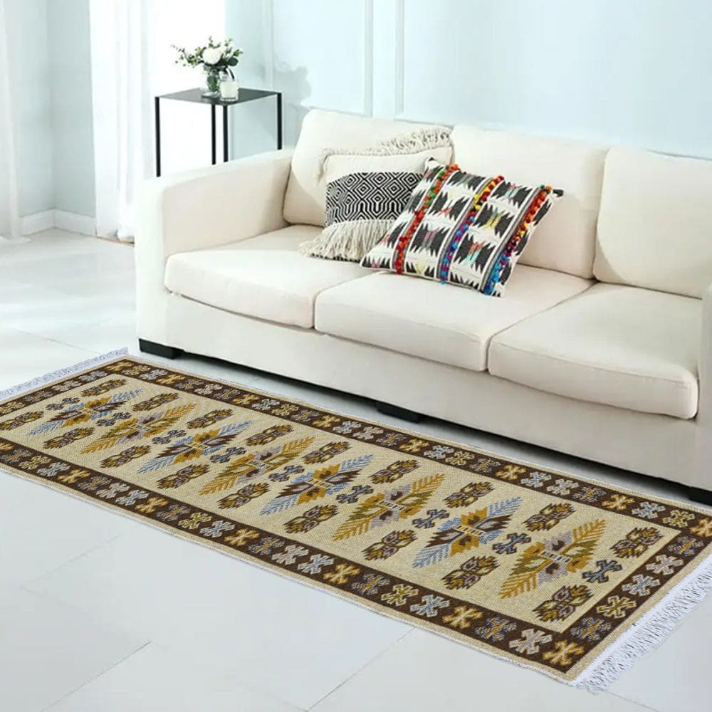 2 Tapete Kilim Passadeira Algodão Lux Dupla Face Kvm1 60x180