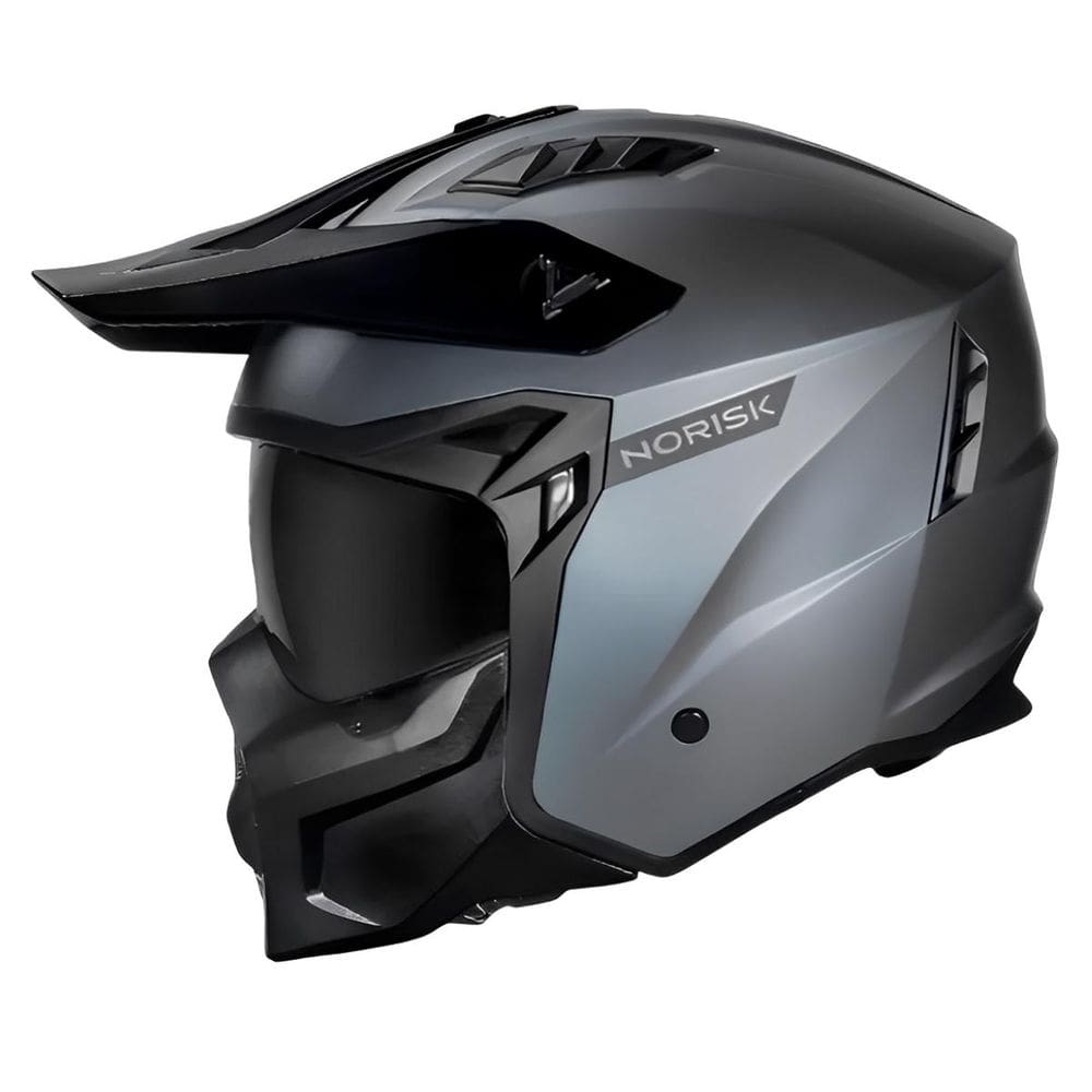 Capacete Norisk Darth Il 2 Articulado Titanium Fosco