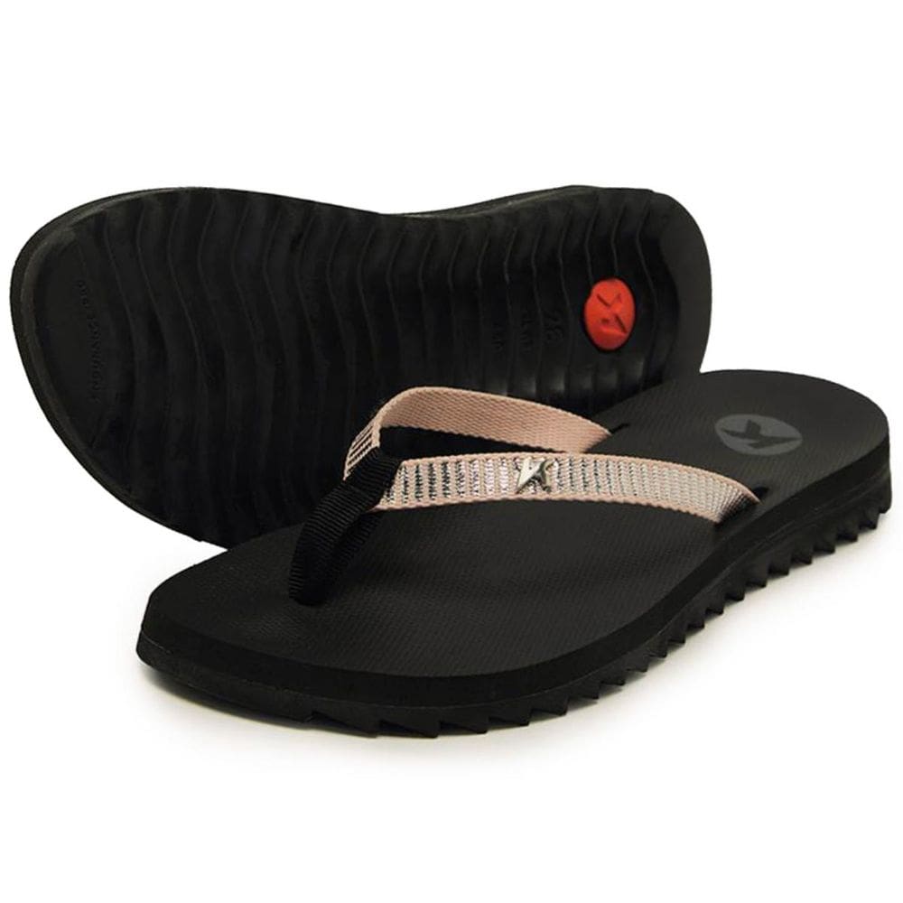 Chinelo Kenner Kyra Slim Feminino - Preto e Dourado