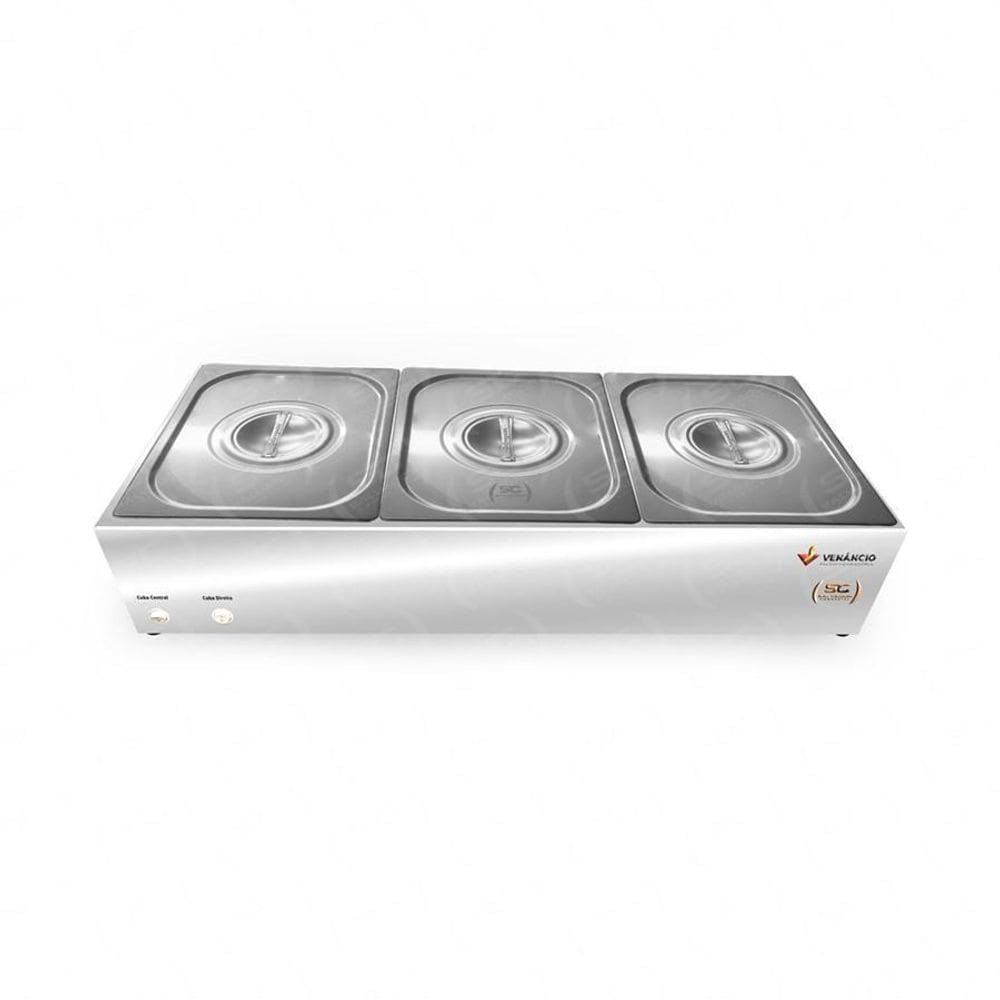Molheira Salsicheira 3 Cubas 1/2 Elétrica M3E Venâncio 127V