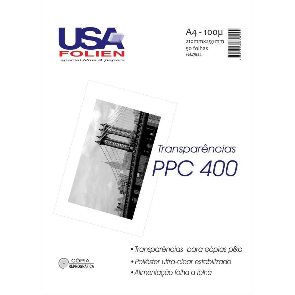 Transparencia Copiadora Preta A4 210X297-Usa Folien com 50